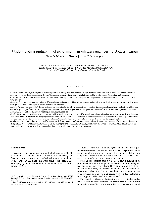 (PDF) Understanding replication of experiments in software engineering ...