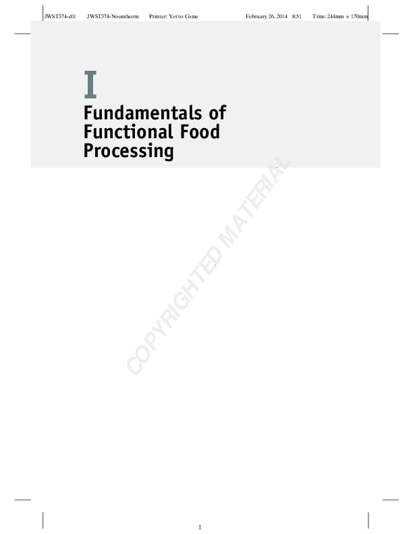 (PDF) Functional Foods, Nutraceuticals and Probiotics as Functional ...