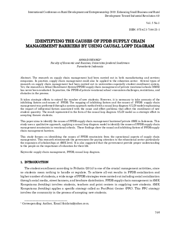 (PDF) Identifying the Causes of PPDB Supply Chain Management Barriers