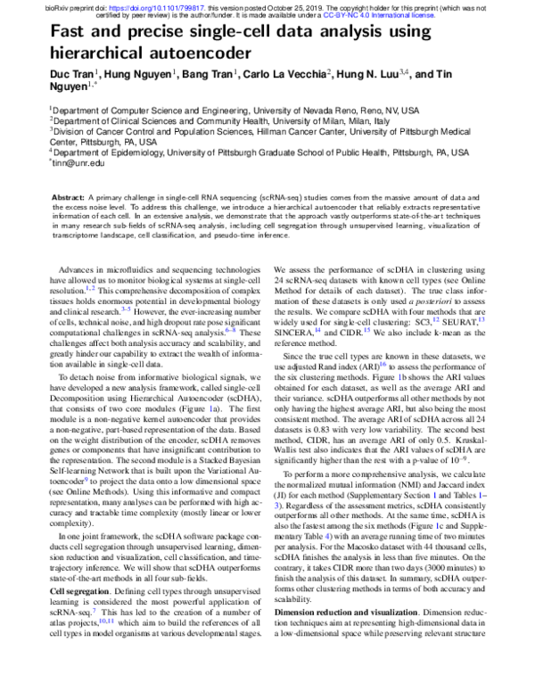 (PDF) Fast and precise single-cell data analysis using hierarchical ...