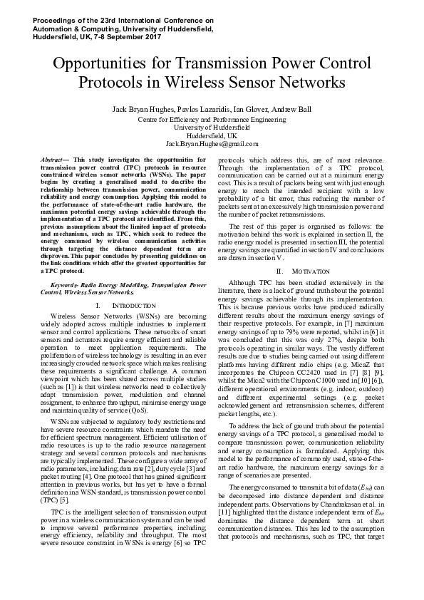 (PDF) Opportunities for transmission power control protocols in ...