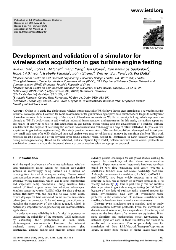 (PDF) Development and validation of a simulator for wireless data ...