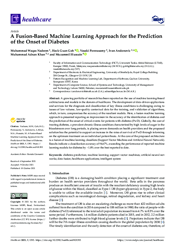 (PDF) A Fusion-Based Machine Learning Approach for the Prediction of ...