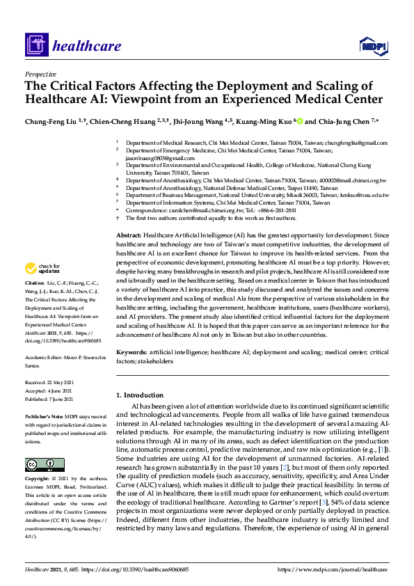 (PDF) The Critical Factors Affecting the Deployment and Scaling of ...
