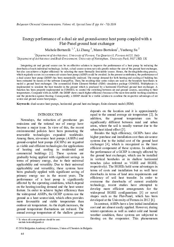 (PDF) Energy performance of a dual air and ground-source heat pump ...