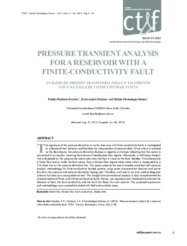 (PDF) Pressure transient analysis for a reservoir with a finite ...