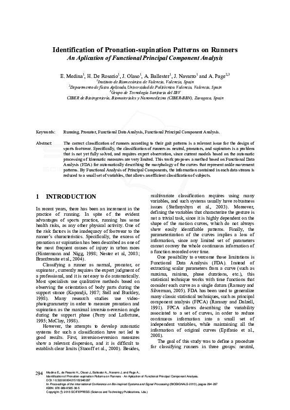 (PDF) Identification of Pronation-supination Patterns on Runners - An ...