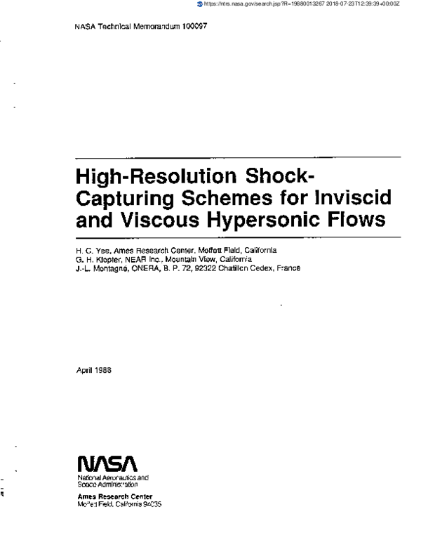 (PDF) High-resolution shock-capturing schemes for inviscid and viscous ...