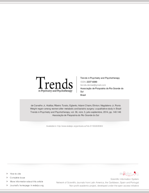 (PDF) Weight regain among women after metabolic and bariatric surgery ...