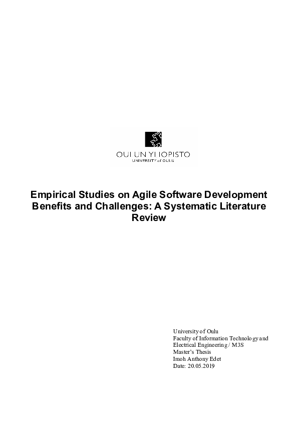 (PDF) Empirical studies on agile software development : a systematic ...