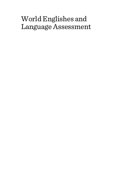 (PDF) World Englishes and Language Assessment