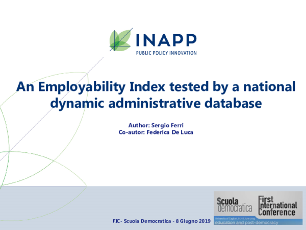 (PDF) An Employability Index tested by a national dynamic ...