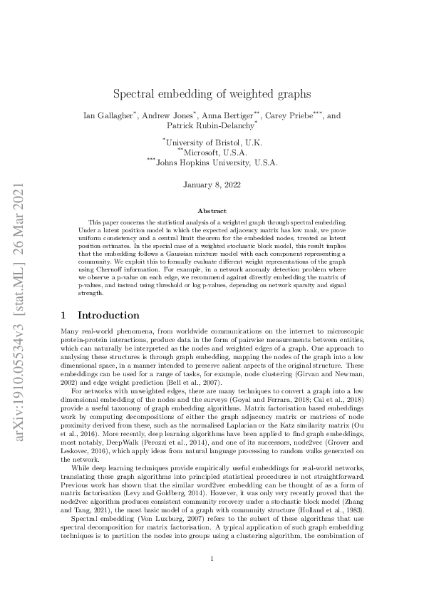(PDF) Spectral clustering in the weighted stochastic block model