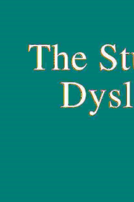 PDF The Study of Dyslexia 