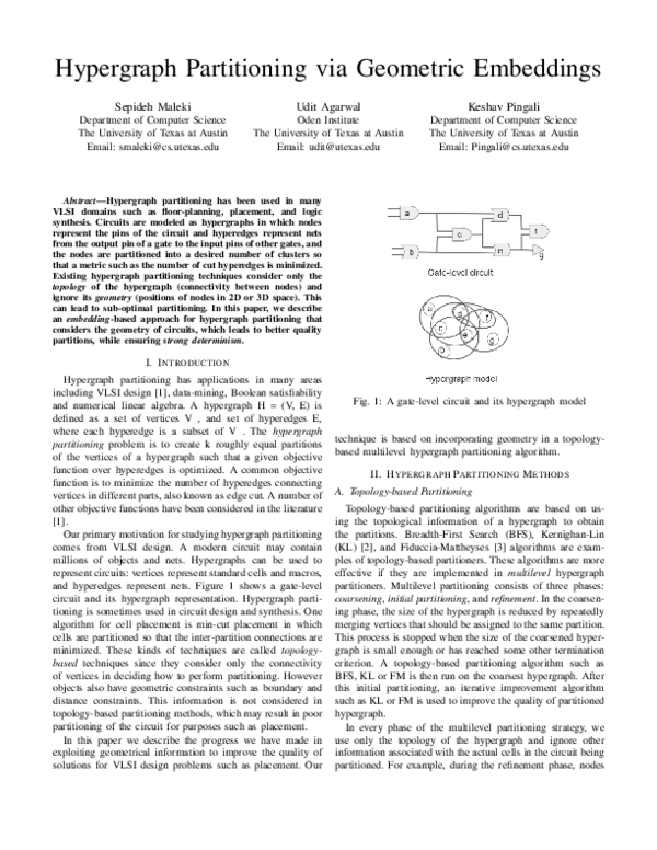 (PDF) Hypergraph Partitioning via Geometric Embeddings
