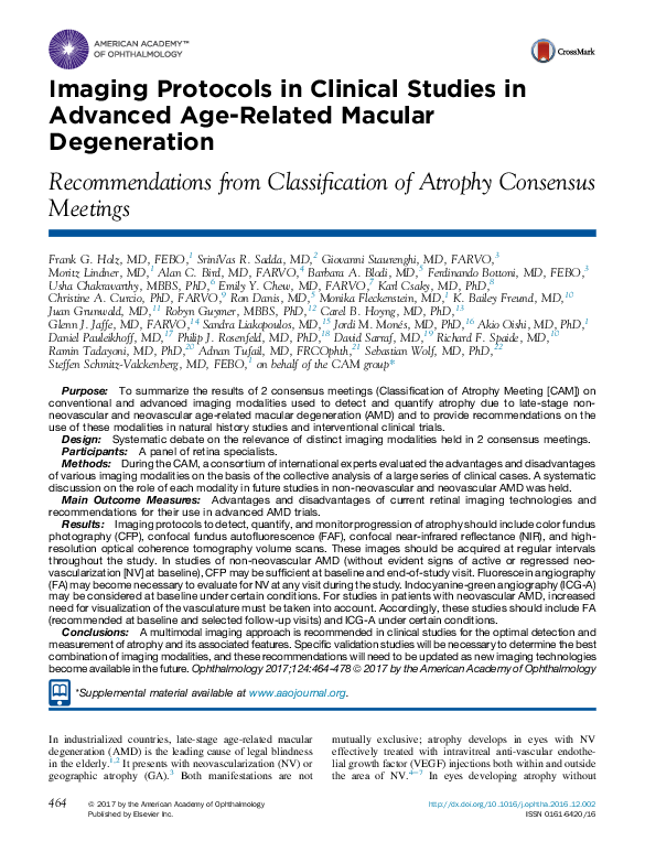 (PDF) Imaging Protocols in Clinical Studies in Advanced Age-Related ...