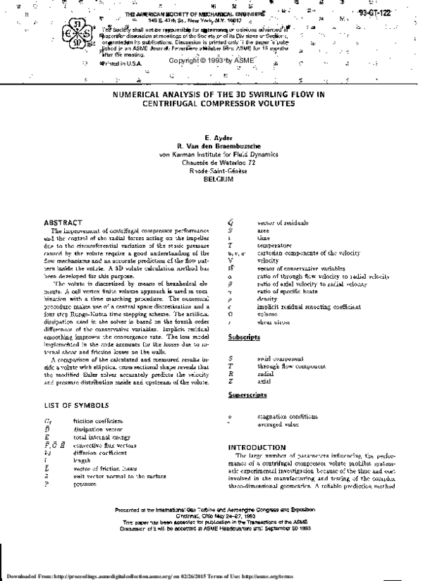 (PDF) Numerical Analysis of the 3D Swirling Flow in Centrifugal ...