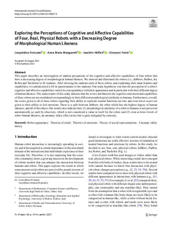 (PDF) Exploring the Perceptions of Cognitive and Affective Capabilities ...