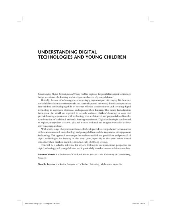 PDF) Understanding Digital Technologies | Jason Nolan and Marni J 