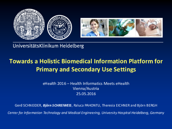 (PDF) Towards a Holistic Biomedical Information Platform for Primary ...