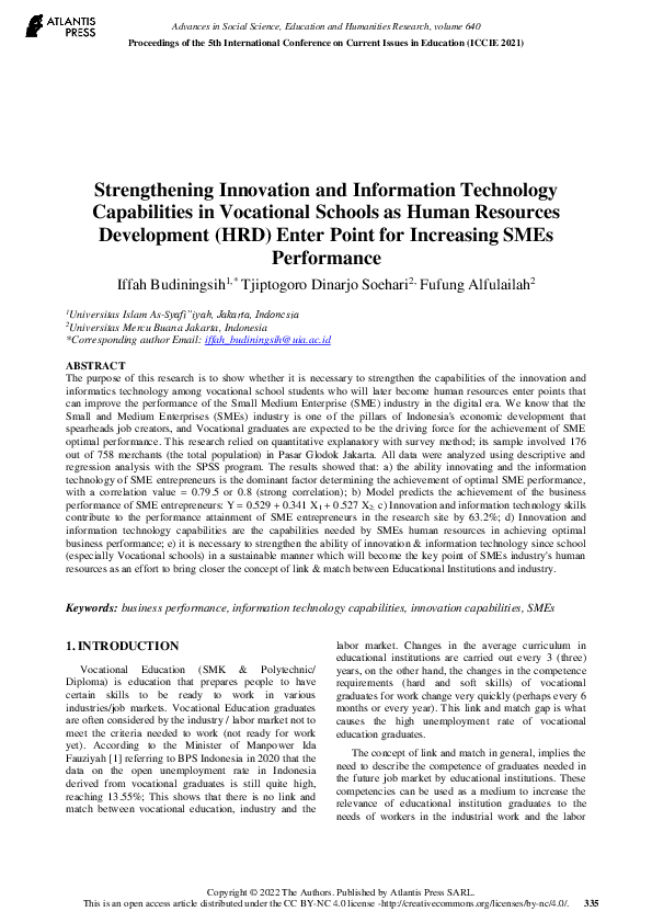 (PDF) Strengthening Innovation and Information Technology Capabilities ...