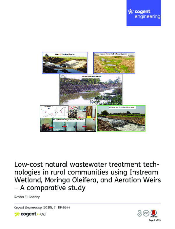 (PDF) Lowcost natural wastewater treatment technologies in rural