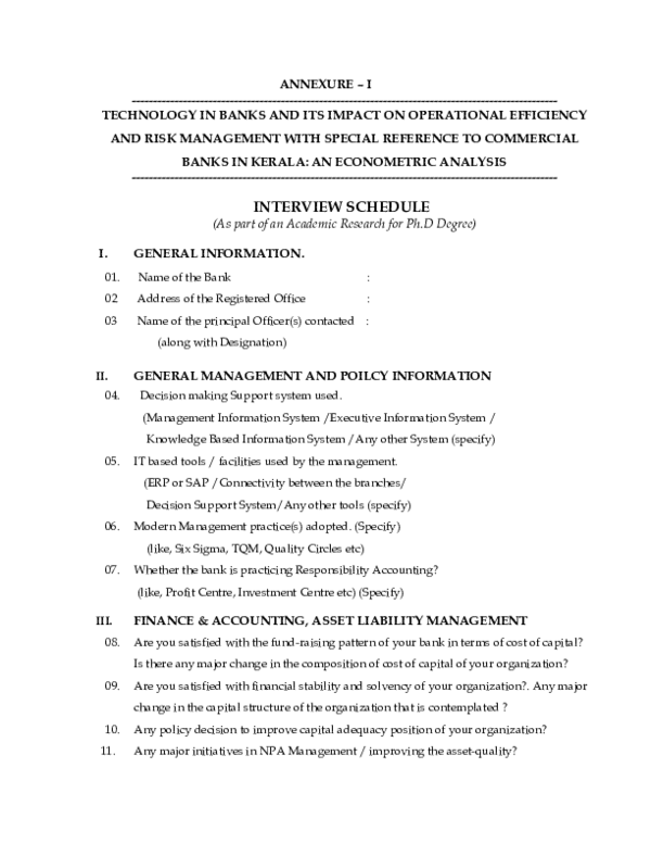 (PDF) Technology in banks and its impact on operational efficiency and ...