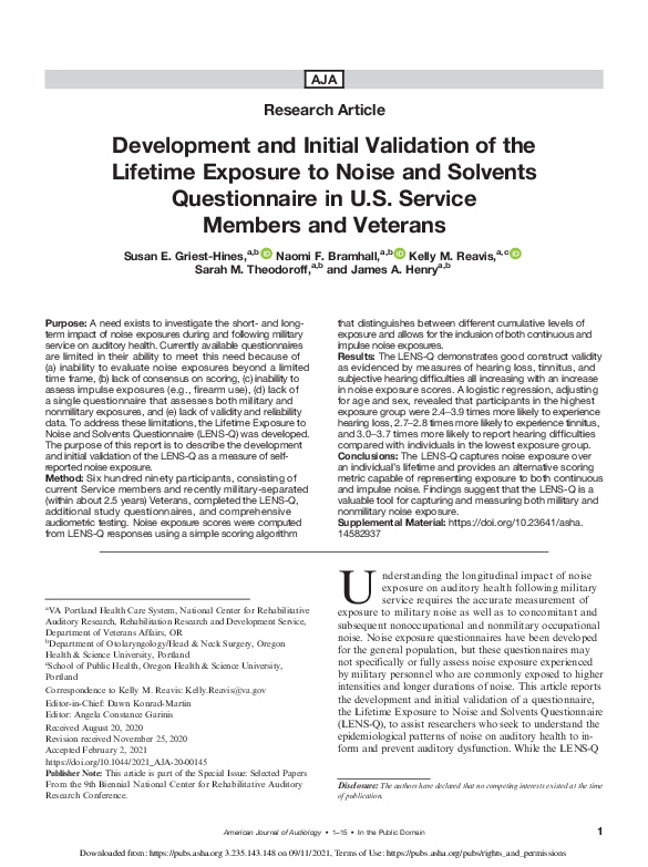 (PDF) Development and Initial Validation of the Lifetime Exposure to ...