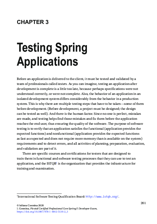 (PDF) Testing Spring Applications