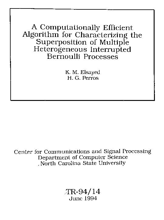 (PDF) A Computationally Efficient Algorithm for Characterizing the ...