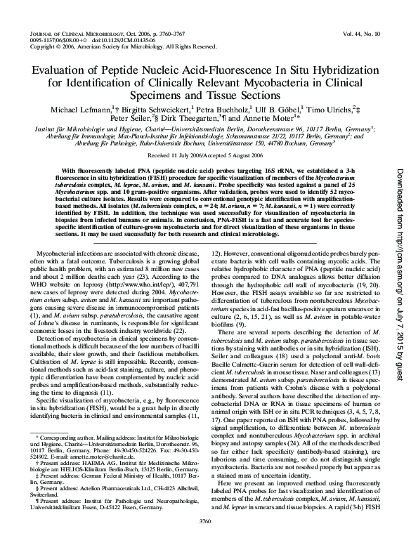 (PDF) Evaluation of peptide nucleic acid-fluorescence in situ ...