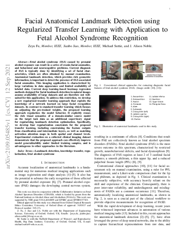(PDF) Facial Anatomical Landmark Detection using Regularized Transfer ...