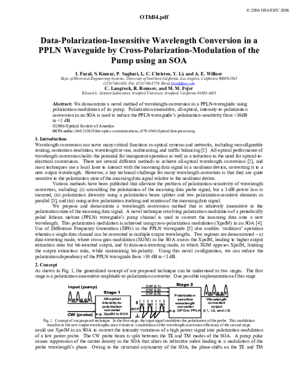 (PDF) Data-polarization-insensitive wavelength conversion in a PPLN ...