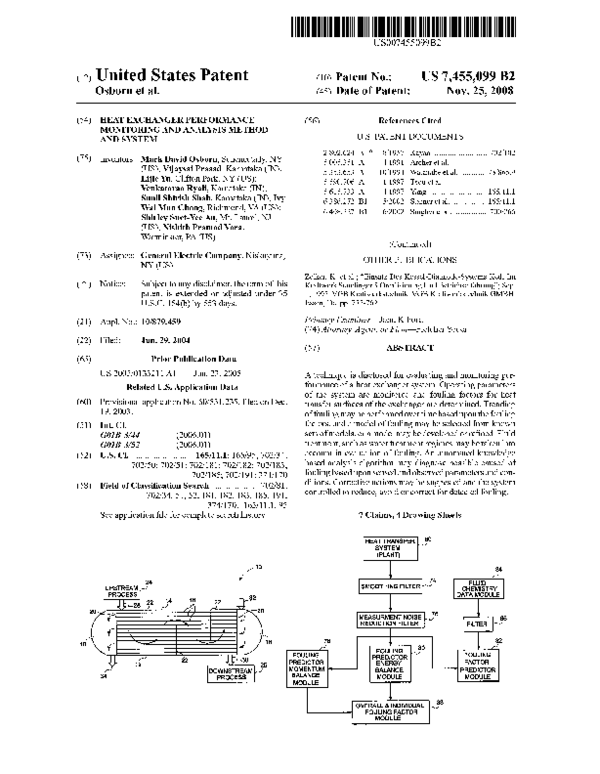 (PDF) Heat Exchanger Performance Monitoring and Analysis Method and