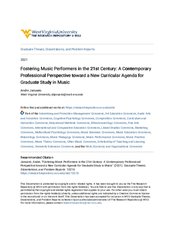 Pdf Fostering Music Performers In The 21st Century A Contemporary Pr Andre Januario Academia Edu