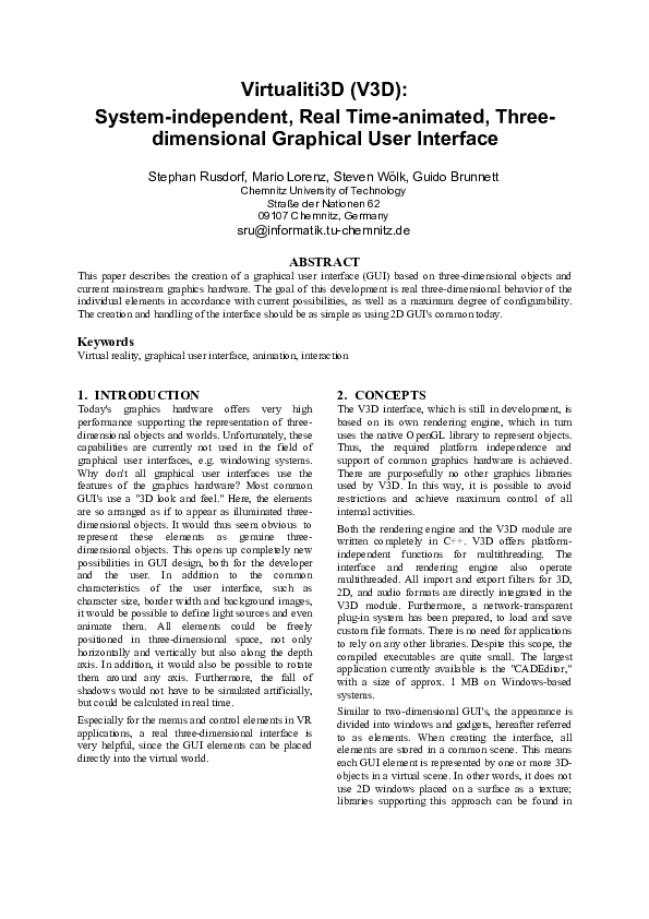 (PDF) Virtualiti3D (V3D): A SYSTEM-INDEPENDENT, REAL TIME-ANIMATED ...