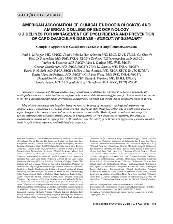 (PDF) American Association of Clinical Endocrinologists and American ...