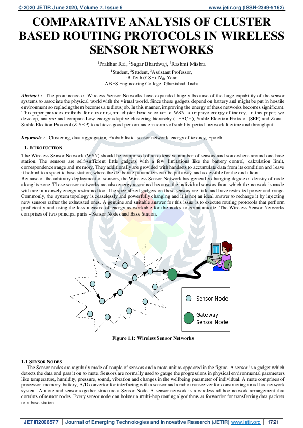 (PDF) Comparative Analysis of Cluster Based Routing Protocols in ...