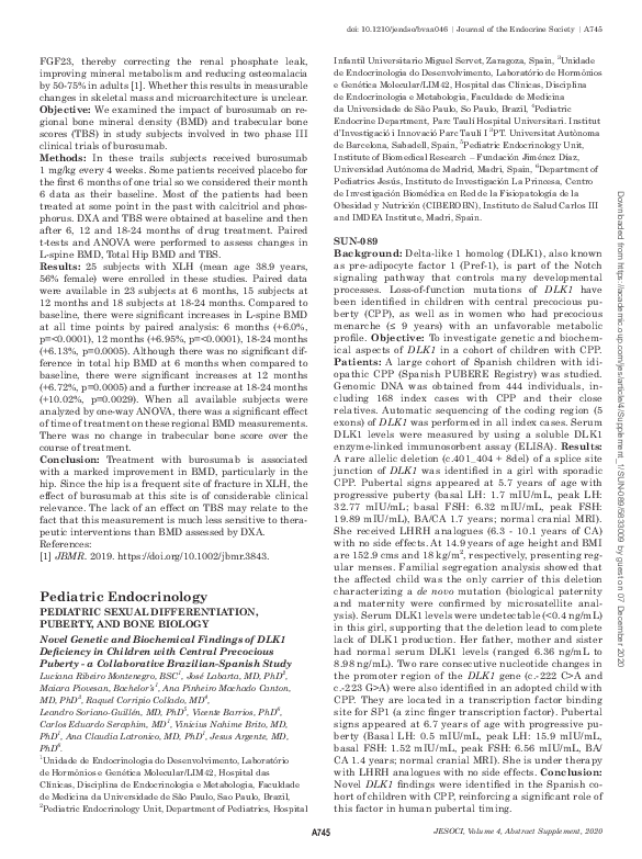 (PDF) SUN-089 Novel Genetic and Biochemical Findings of DLK1 Deficiency