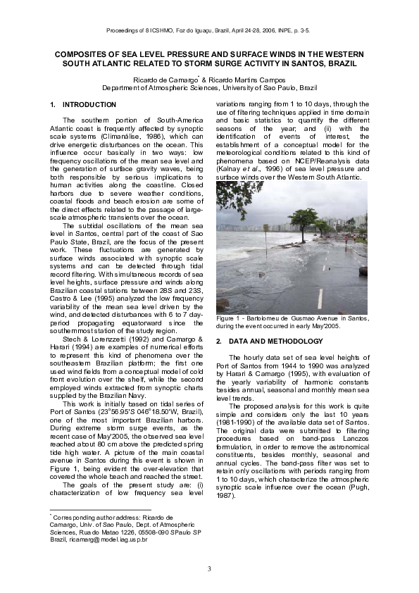 (PDF) Composites of Sea Level Pressure and Surface Winds in the Western ...