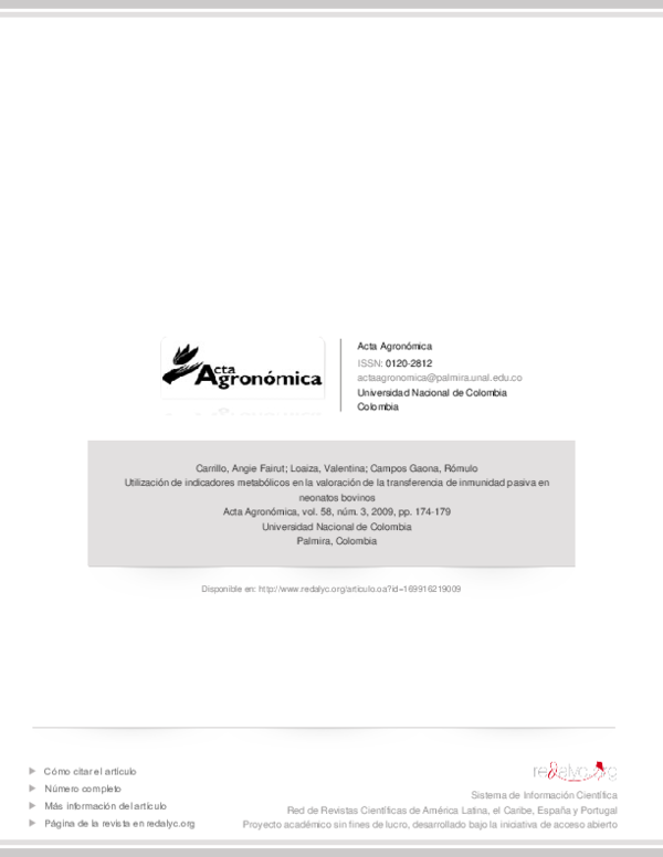  PDF Utilizaci n De Indicadores Metab licos En La Valoraci n De La 