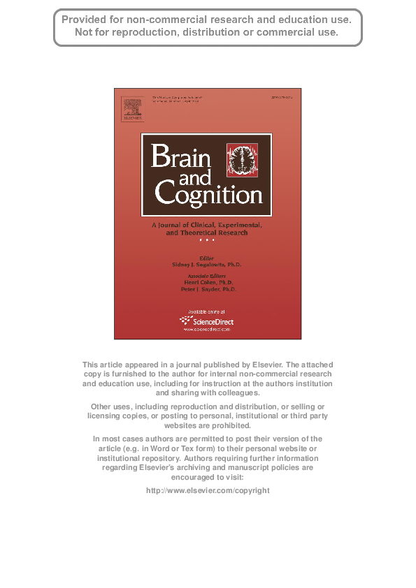 (PDF) Author's personal copy Lateralization of egocentric and ...