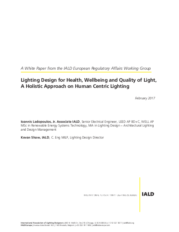 (PDF) A White Paper from the IALD European Regulatory Affairs Working ...