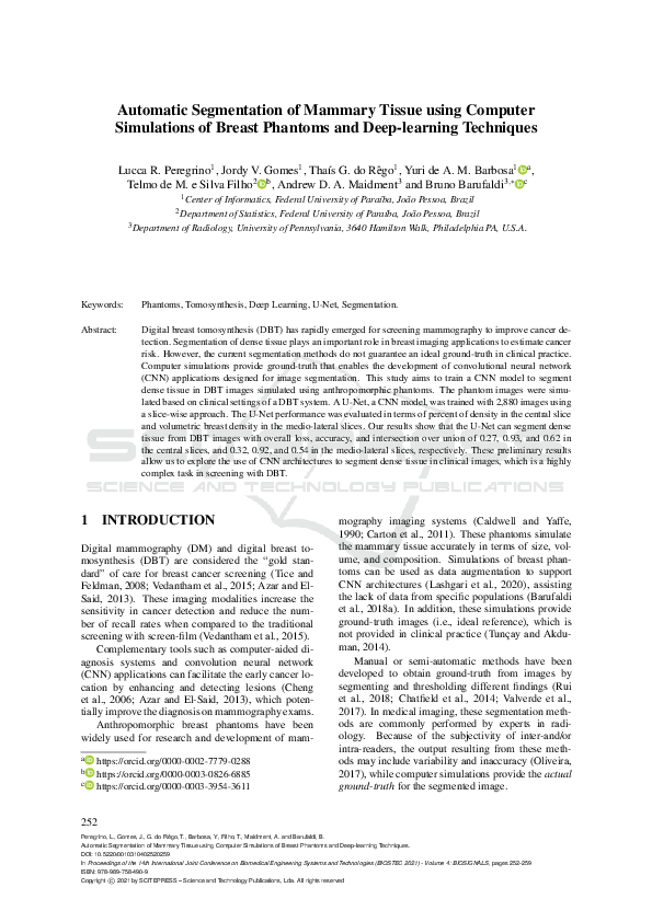 (PDF) Automatic Segmentation of Mammary Tissue using Computer ...