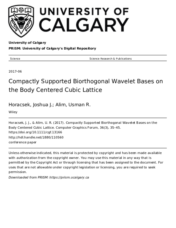 (PDF) Compactly Supported Biorthogonal Wavelet Bases on the Body ...