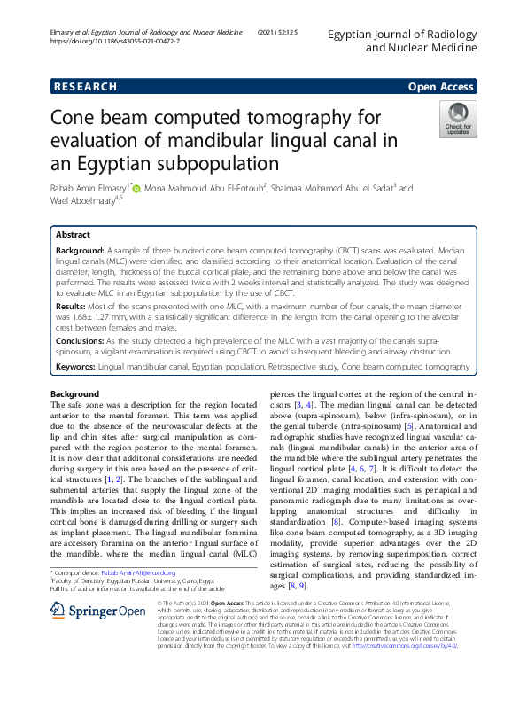 (PDF) Cone beam computed tomography for evaluation of mandibular ...