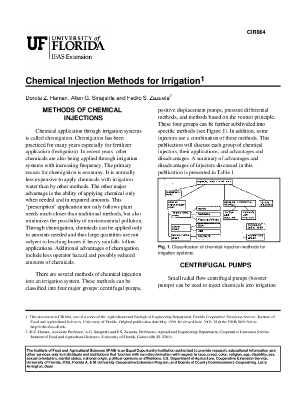(PDF) Methods of Chemical Injections