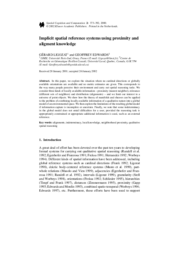 (PDF) Implicit spatial reference systems using proximity and aligment ...