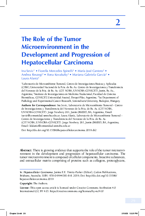 (PDF) The Role of the Tumor Microenvironment in the Development and ...