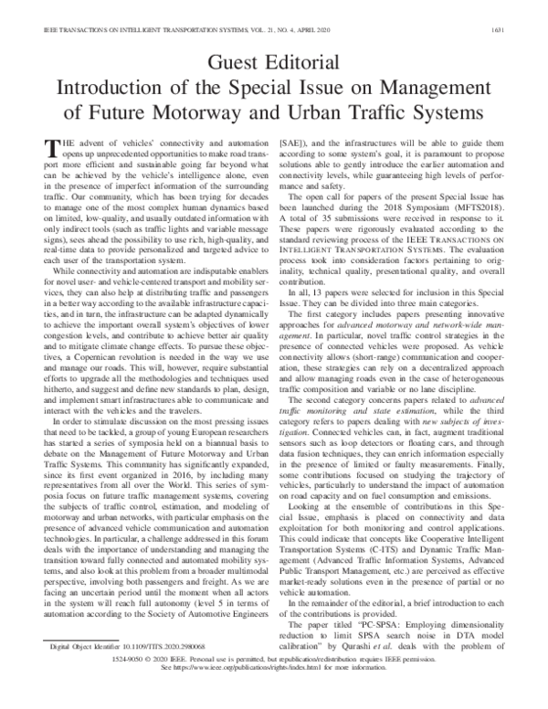 (PDF) Guest Editorial Introduction of the Special Issue on Management ...